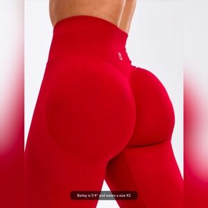 Lipstick Red Miracle Seamless Legging - Booty Lifting (Buffbunny)